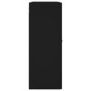 vidaXL Armoires murales 2 pcs noir 69,5x34x90 cm