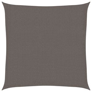 vidaXL Voile de parasol PEHD Carr&eacute; 2 x 2 m Anthracite