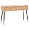 vidaXL Table console Bois massif de sapin 115x40,5x76 cm