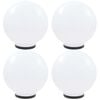 vidaXL Lampes à LED sous forme de boule 4 pcs Sphérique 40 cm PMMA