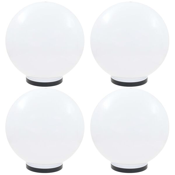 vidaXL Lampes à LED sous forme de boule 4 pcs Sphérique 40 cm PMMA