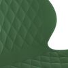 vidaXL Chaises pivotantes &agrave; manger lot de 2 vert fonc&eacute; velours
