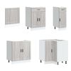 vidaXL Ensemble d'armoires de cuisine 11 pcs Porto bois d'ing&eacute;nierie