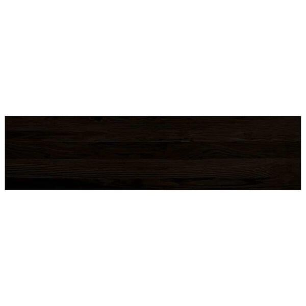 vidaXL Marches d'escalier 2 pcs marron fonc&eacute; 100x30x2 cm ch&ecirc;ne massif