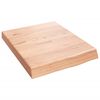 vidaXL Comptoir de salle de bain marron 40x50x(2-6) cm bois trait&eacute;