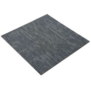 vidaXL Carreau de tapis Gris ciel 50 x 50 cm 4 pc PP et Bitume