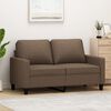 vidaXL Canap&eacute; &agrave; 2 places Marron 120 cm Tissu