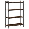 vidaXL Biblioth&egrave;que 4 niveaux ch&ecirc;ne fum&eacute; 80x30x120cm bois d'ing&eacute;nierie