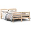 vidaXL Cadre de lit avec t&ecirc;te de lit sans matelas 120x190 cm