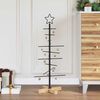 vidaXL Arbre de Noël en métal Noir 90 cm Acier peint par poudre
