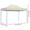 vidaXL Tente de f&ecirc;te Cr&egrave;me 280 x 410 x 315 cm Tissu Oxford