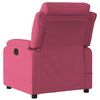 vidaXL Fauteuil inclinable massage &eacute;lectrique rouge bordeaux velours