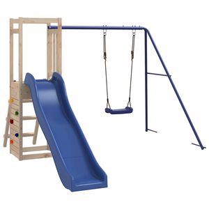 vidaXL Aire de jeux d'ext&eacute;rieur bois de pin massif