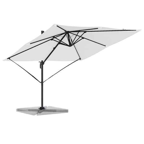 vidaXL Parasol Roma Beige 286 x 285 x 265 cm Polyester et Aluminium