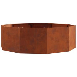 vidaXL Jardini&egrave;re Rouill&eacute; 120 x 120 x 35 cm Acier patin&eacute;
