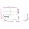vidaXL Cadre de lit sans matelas cr&egrave;me 180x200 cm tissu