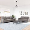 vidaXL Ensemble de canap&eacute;s 2 pcs taupe tissu