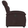 vidaXL Fauteuil inclinable marron fonc&eacute; tissu
