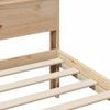 vidaXL Cadre de lit Marron 90 x 190 cm Bois d'ing&eacute;nierie