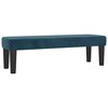 vidaXL Sommier &agrave; lattes de lit et matelas Bleu fonc&eacute; 200x200cm Velours