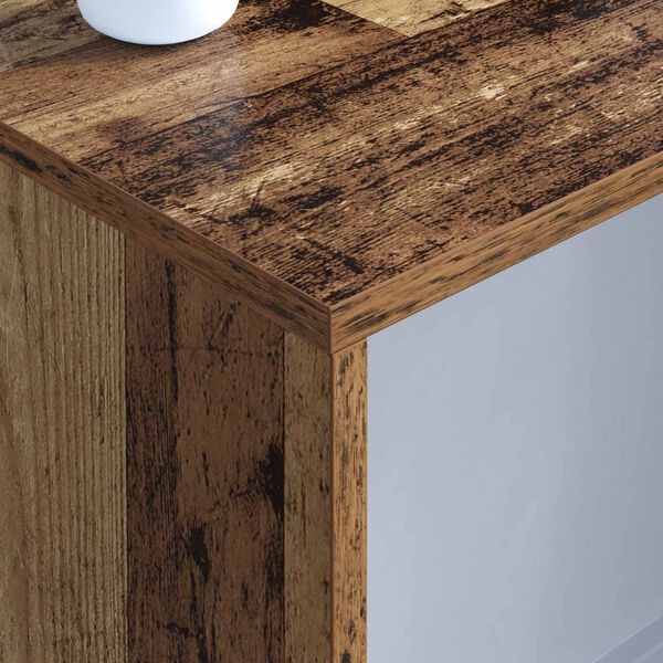 vidaXL Bureau mural Bois Ancien 100 x 45 x 30 cm Bois d'ing&eacute;nierie
