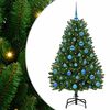 vidaXL Sapin de No&euml;l artificiel 150 cm 150 LED Blanc chaud Vert