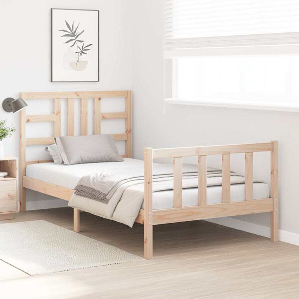 vidaXL Cadre de lit sans matelas 100x200 cm bois massif de pin