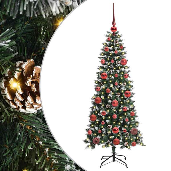 vidaXL Sapin de No&euml;l artificiel avec 150 LED Vert 66 x 66 x 150 cm