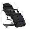 vidaXL Chaise de traitement de beaut&eacute; Similicuir Noir 180x62x78 cm