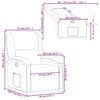 vidaXL Fauteuil inclinable Gris Similicuir