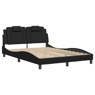 vidaXL Cadre de lit sans matelas noir 140x200 cm similicuir