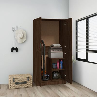 vidaXL Garde-robe Chêne marron 82,5x51,5x180 cm Bois d'ingénierie