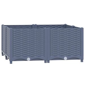 vidaXL Lit sur&eacute;lev&eacute; 80x80x38 cm Polypropyl&egrave;ne
