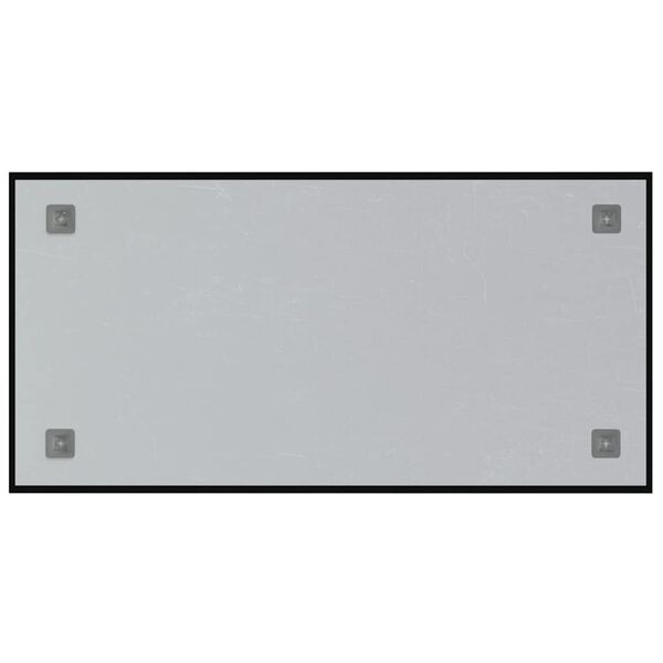 vidaXL Tableau noir magn&eacute;tique mural Noir 80x40 cm Verre tremp&eacute;