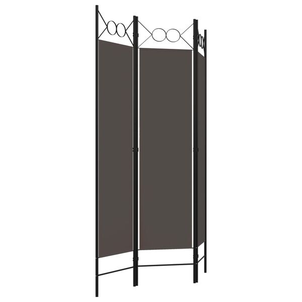 vidaXL Cloison de séparation 3 panneaux Anthracite 120x180 cm