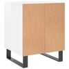 vidaXL Tables de chevet 2 pcs blanc brillant 40x35x50 cm