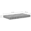 vidaXL Coussins de plancher de palette lot de 4 Gris Coton