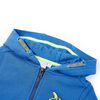 Sweatshirt &agrave; capuche avec fermeture &eacute;clair pour enfants bleu 128