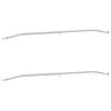 vidaXL Support de b&acirc;che pour remorques 2 Argent&eacute; 102-155 cm Aluminium