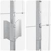 vidaXL Cl&ocirc;ture avec poteau Argent&eacute; 1,4 x 25 m Acier