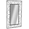 vidaXL Miroir mural de jardin rectangulaire 50 x 80 cm Noir