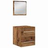 vidaXL Ensemble de mobilier de salle de bain 2 pcs Bois Ancien