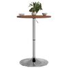 vidaXL Table de bar marron foncé Ø50x89,5 cm bois massif de chêne