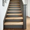 vidaXL Marches d'escalier 2 pcs non traité bois de chêne massif