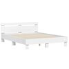 vidaXL Cadre de lit sans matelas blanc 140x190 cm