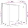 vidaXL &Eacute;tag&egrave;res cube murales 6 pcs Blanc 26x15x26 cm