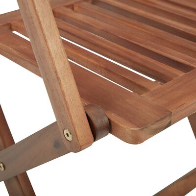 vidaXL Chaises pliables de jardin lot de 8 avec coussins Bois d'acacia