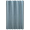 vidaXL Panneaux de toit 12 pcs Acier galvanisé Gris 60x36 cm