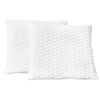 vidaXL Oreillers lot de 2 80x80x14 cm Mousse &agrave; m&eacute;moire de forme
