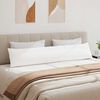 vidaXL Coussins de canap&eacute; 2 pcs Blanc 200 x 40 cm tissu